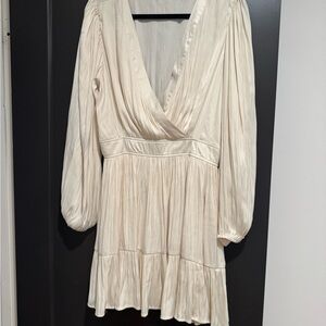 Z Supply Cream Long Sleeve Dress